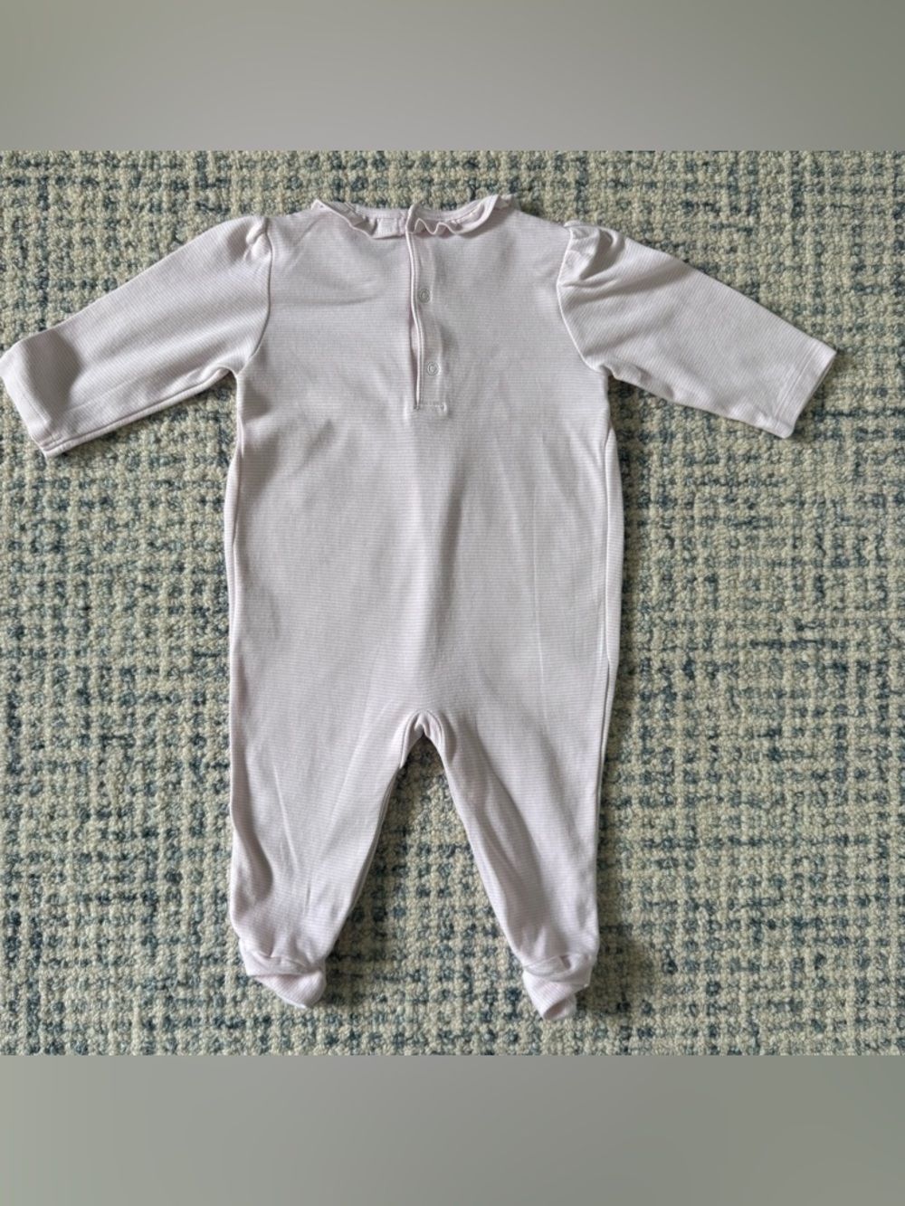 Kissy Kissy Puppy Pink Embroidered Footie - Size 6-9 Months — image 4 of 4